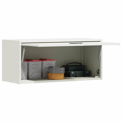 Armadio a muro per garage Bianco 80 x 33 x 35 cm | homemem39