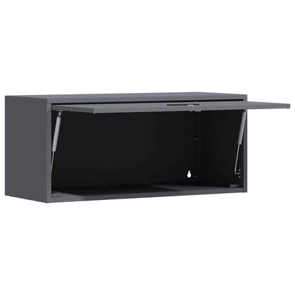 Armadio a muro per garage Antracite 80 x 33 x 35 cm | homemem39