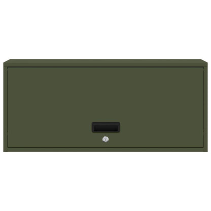 Armadio a muro per garage Oliver verde 80 x 33 x 35 cm | homemem39