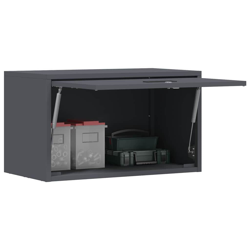 Armadio a muro per garage Antracite 60 x 33 x 35 cm | homemem39