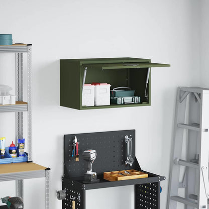 Armadio a muro per garage Oliver verde 60 x 33 x 35 cm | homemem39