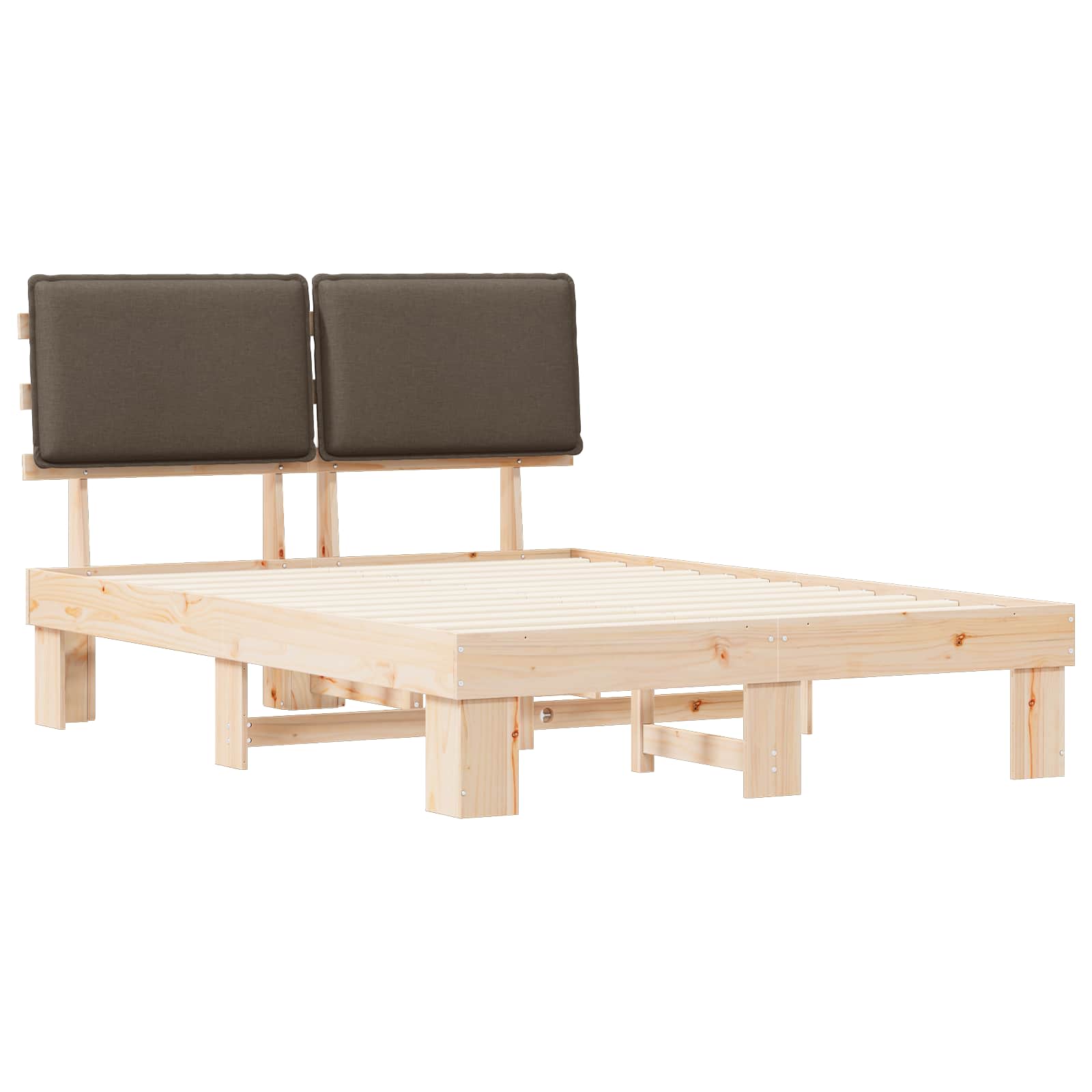 Letto con Testiera Rivestita Talpa 160 x 200 cm Pino massello | homemem39