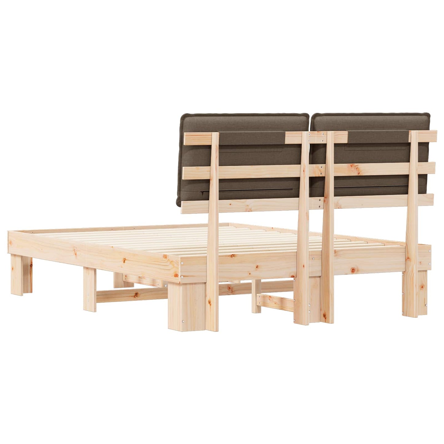 Letto con Testiera Rivestita Talpa 160 x 200 cm Pino massello | homemem39