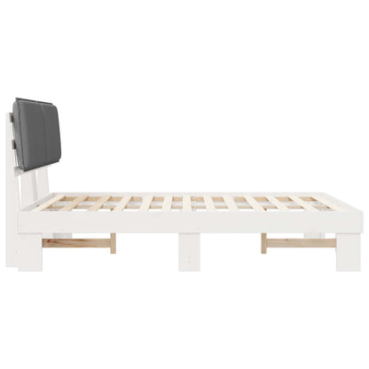 Letto con Testiera Rivestita Grigio chiaro 160 x 200 cm | homemem39
