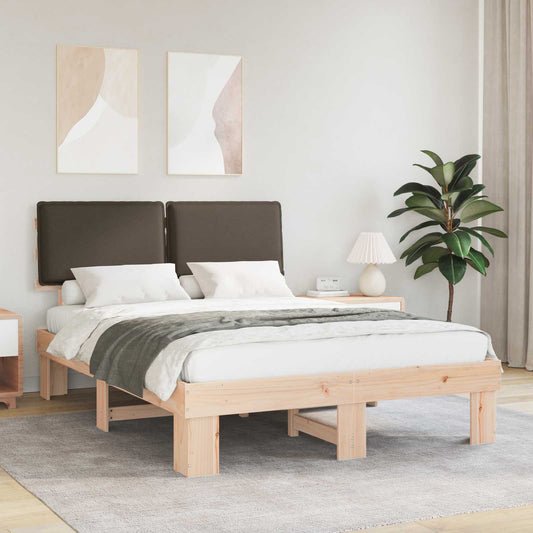 Letto con Testiera Rivestita Talpa 150 x 200 cm Pino massello | homemem39