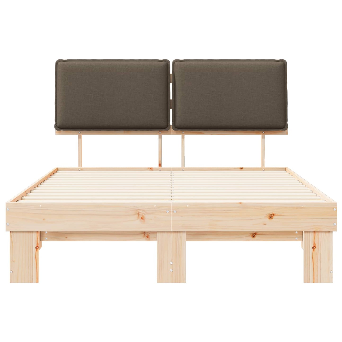 Letto con Testiera Rivestita Talpa 150 x 200 cm Pino massello | homemem39