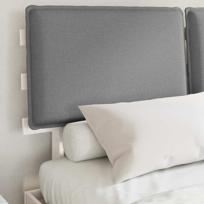 Letto con Testiera Rivestita Grigio chiaro 150 x 200 cm | homemem39