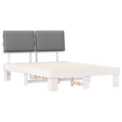 Letto con Testiera Rivestita Grigio chiaro 150 x 200 cm | homemem39