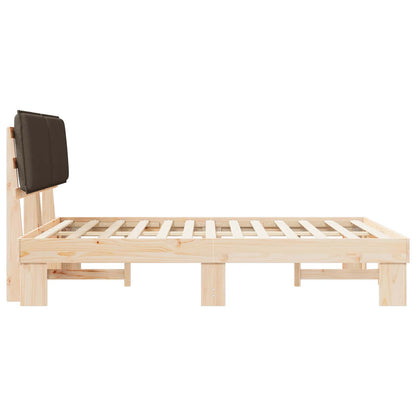 Letto con Testiera Rivestita Talpa 140 x 200 cm Pino massello | homemem39
