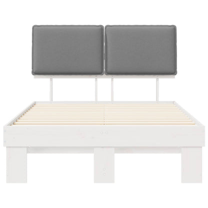 Letto con Testiera Rivestita Grigio chiaro 120 x 200 cm | homemem39