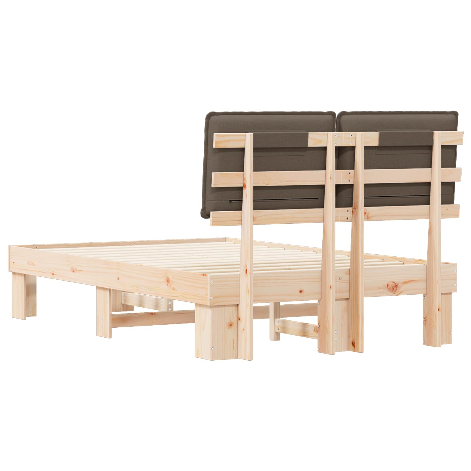 Letto con Testiera Rivestita Talpa 120 x 190 cm Pino massello | homemem39