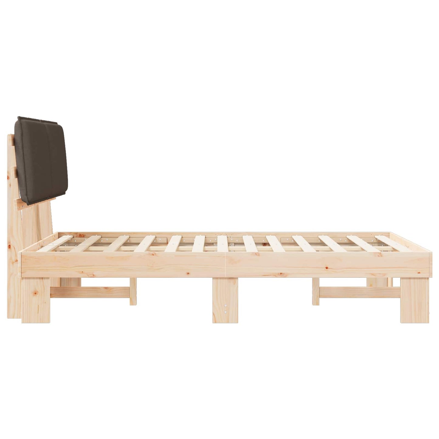 Letto con Testiera Rivestita Talpa 120 x 190 cm Pino massello | homemem39