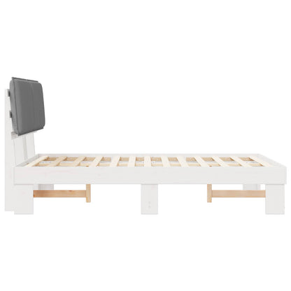 Letto con Testiera Rivestita Grigio chiaro 120 x 190 cm | homemem39