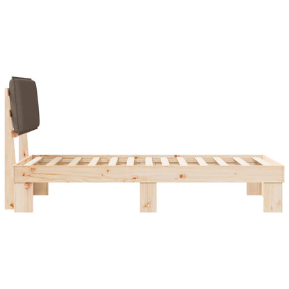 Letto con Testiera Rivestita Talpa 100 x 200 cm Pino massello | homemem39