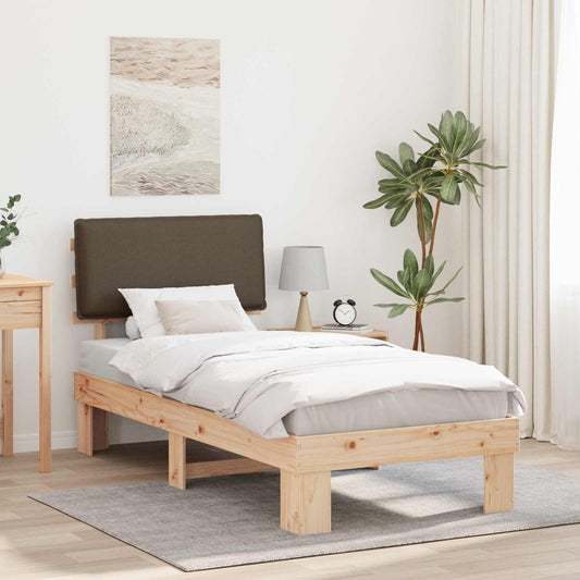 Letto con Testiera Rivestita Talpa 90 x 200 cm Pino massello | homemem39
