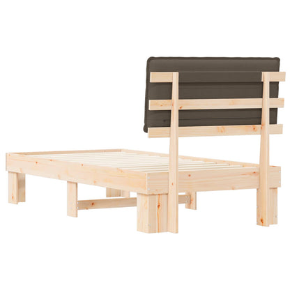 Letto con Testiera Rivestita Talpa 80 x 200 cm Pino massello | homemem39