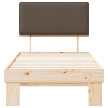 Letto con Testiera Rivestita Talpa 80 x 200 cm Pino massello | homemem39