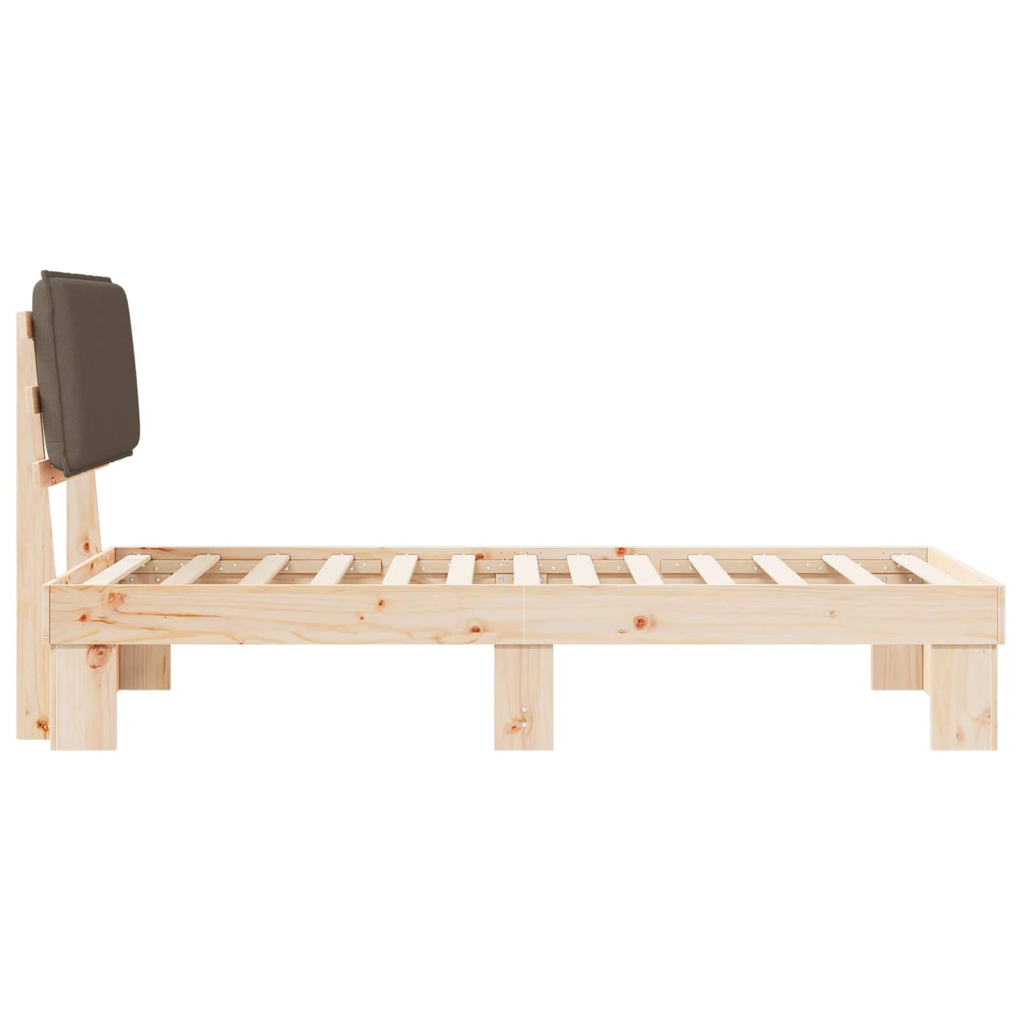 Letto con Testiera Rivestita Talpa 80 x 200 cm Pino massello | homemem39