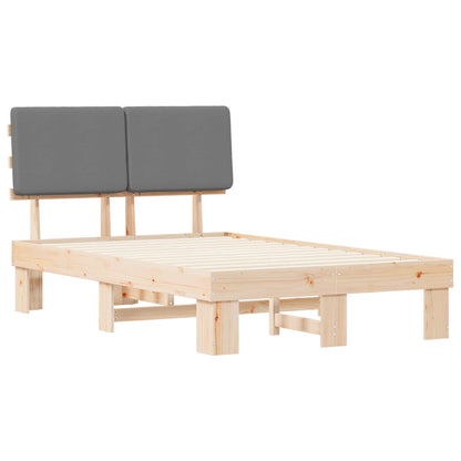 Letto con Testiera Rivestita Grigio chiaro 120 x 200 cm | homemem39