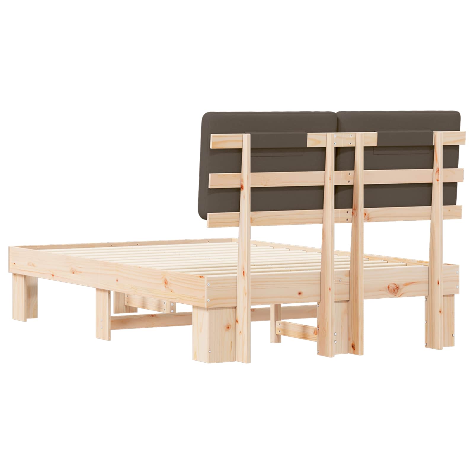 Letto con Testiera Rivestita Talpa 120 x 200 cm Pino massello | homemem39