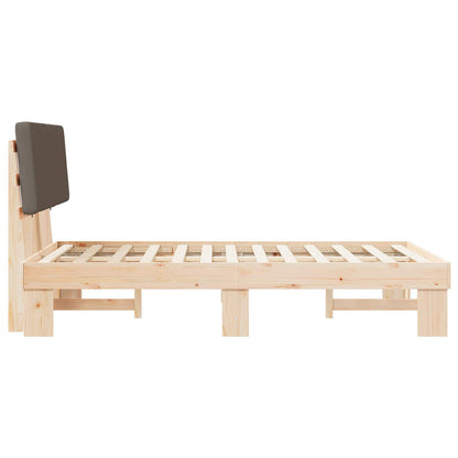 Letto con Testiera Rivestita Talpa 120 x 200 cm Pino massello | homemem39