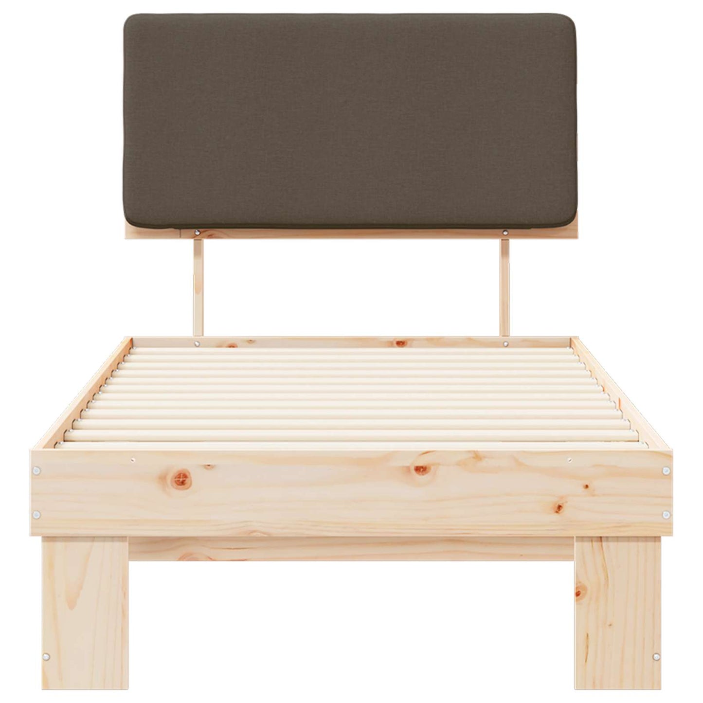 Letto con Testiera Rivestita Talpa 90 x 200 cm Pino massello