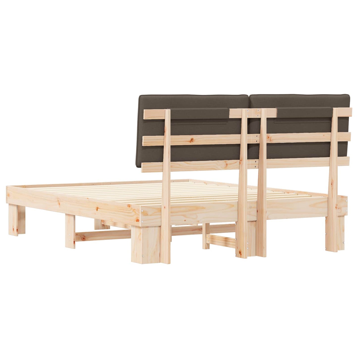 Letto con Testiera Rivestita Talpa 160 x 200 cm Pino massello | homemem39