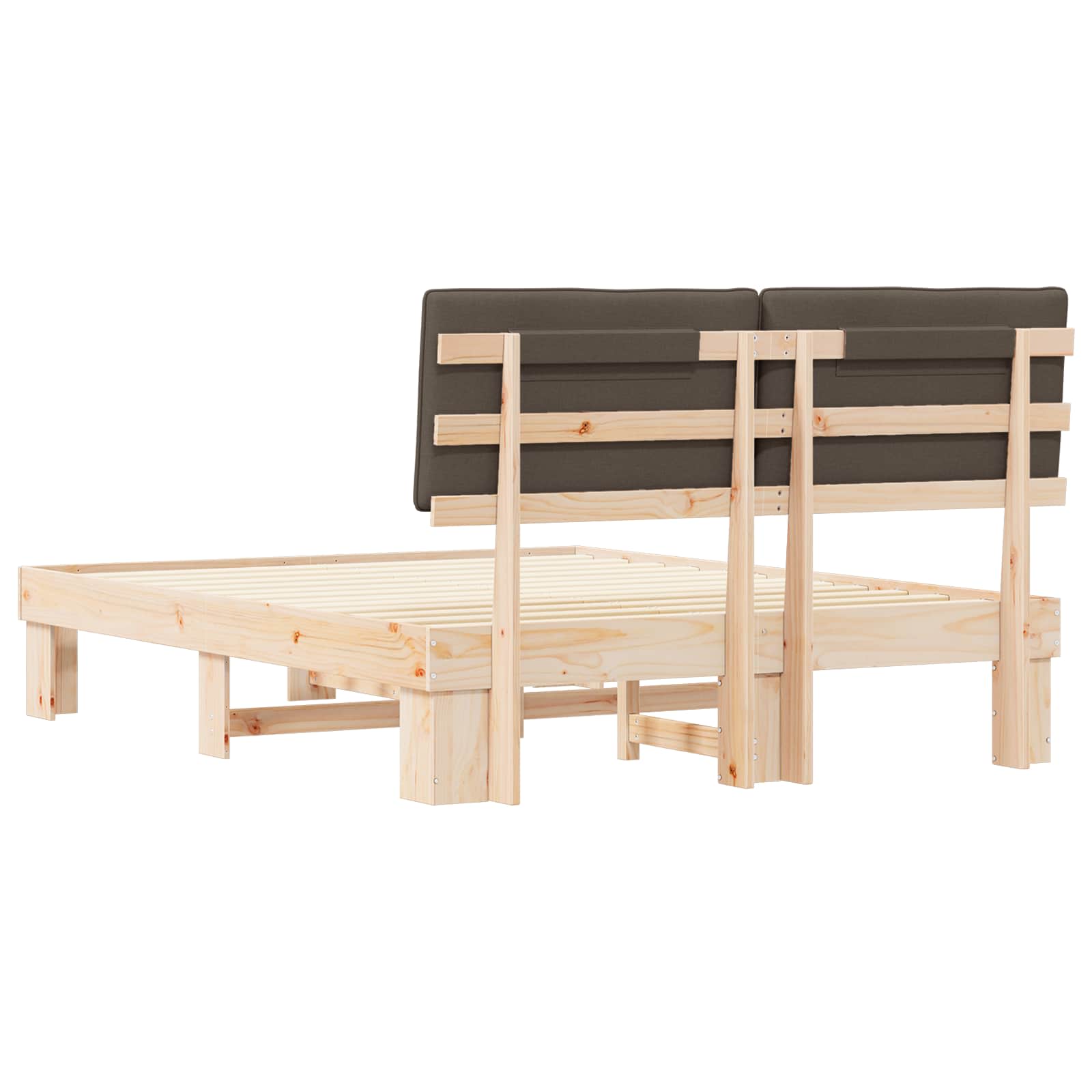 Letto con Testiera Rivestita Talpa 160 x 200 cm Pino massello | homemem39