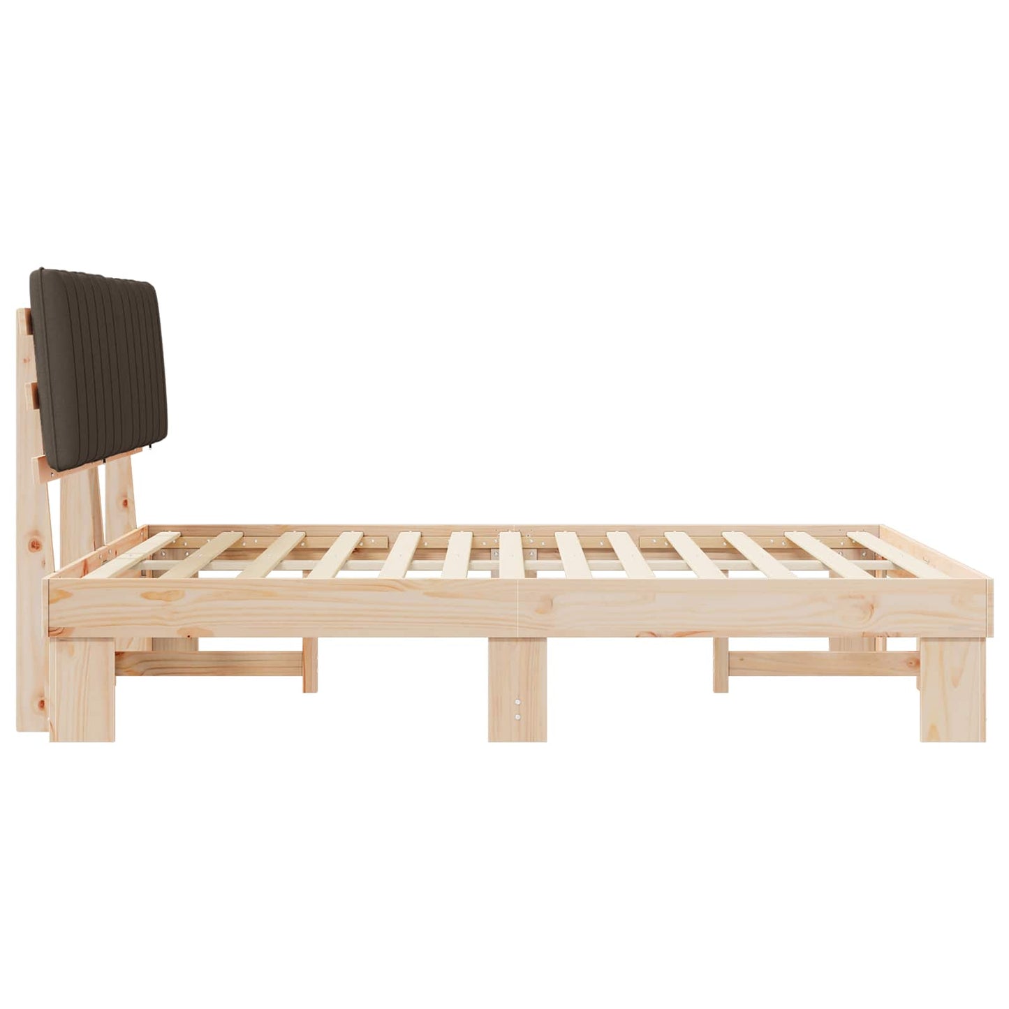 Letto con Testiera Rivestita Talpa 160 x 200 cm Pino massello | homemem39