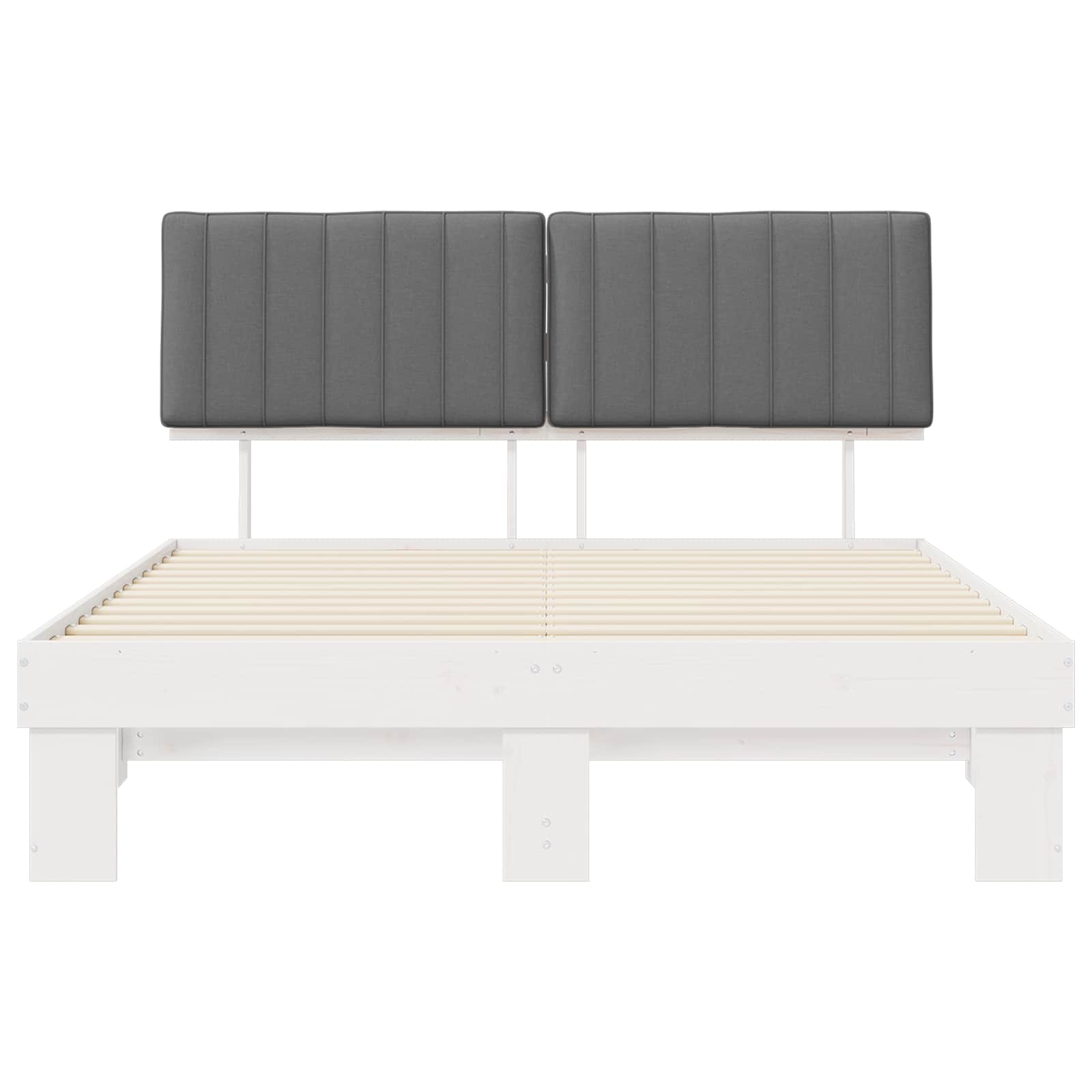 Letto con Testiera Rivestita Grigio chiaro 150 x 200 cm | homemem39