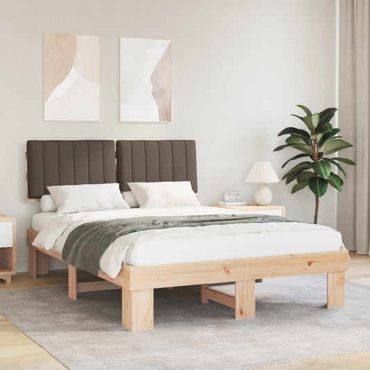Letto con Testiera Rivestita Talpa 140 x 200 cm Pino massello | homemem39
