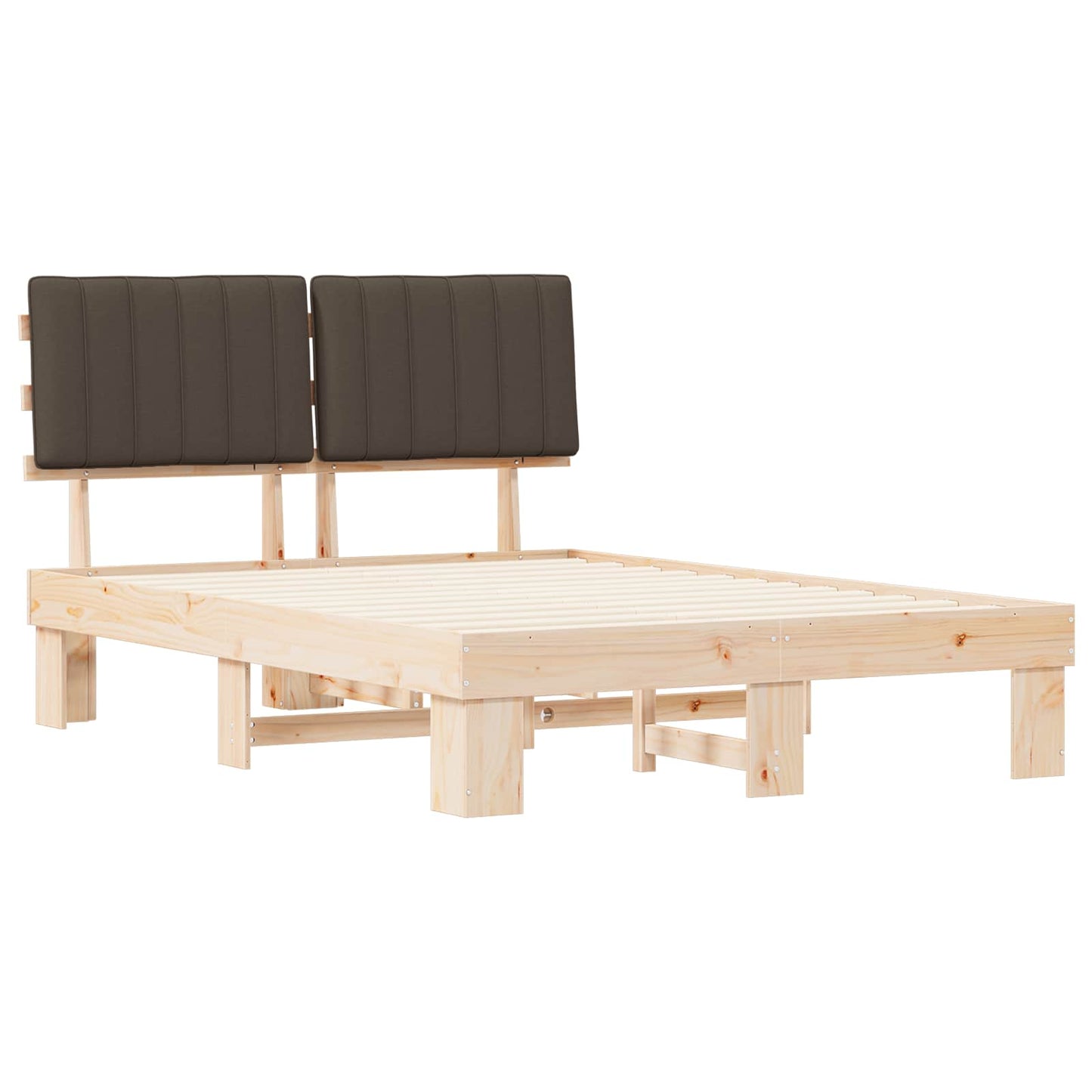 Letto con Testiera Rivestita Talpa 140 x 200 cm Pino massello | homemem39