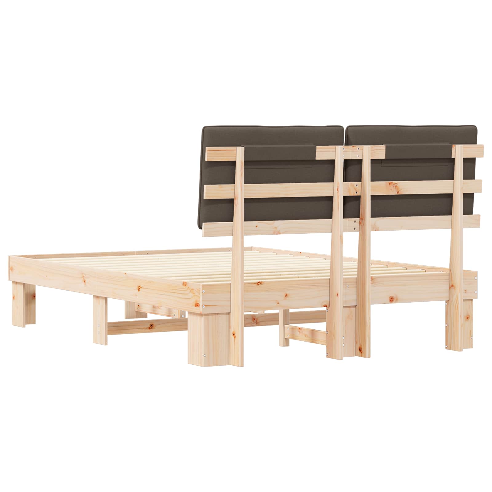 Letto con Testiera Rivestita Talpa 140 x 200 cm Pino massello | homemem39
