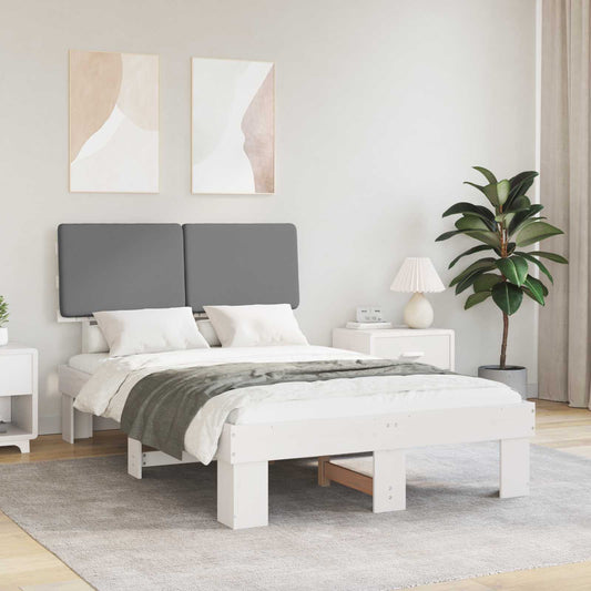 Letto con Testiera Rivestita Grigio chiaro 120 x 200 cm | homemem39
