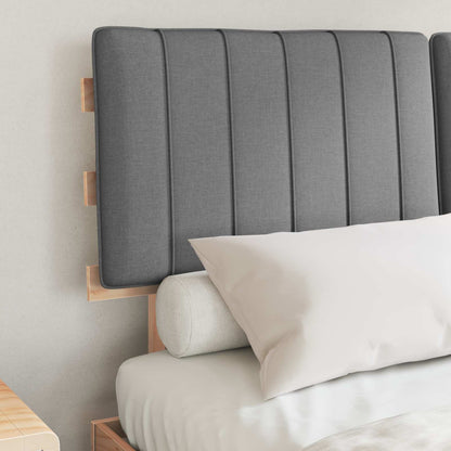 Letto con Testiera Rivestita Grigio chiaro 135 x 190 cm | homemem39