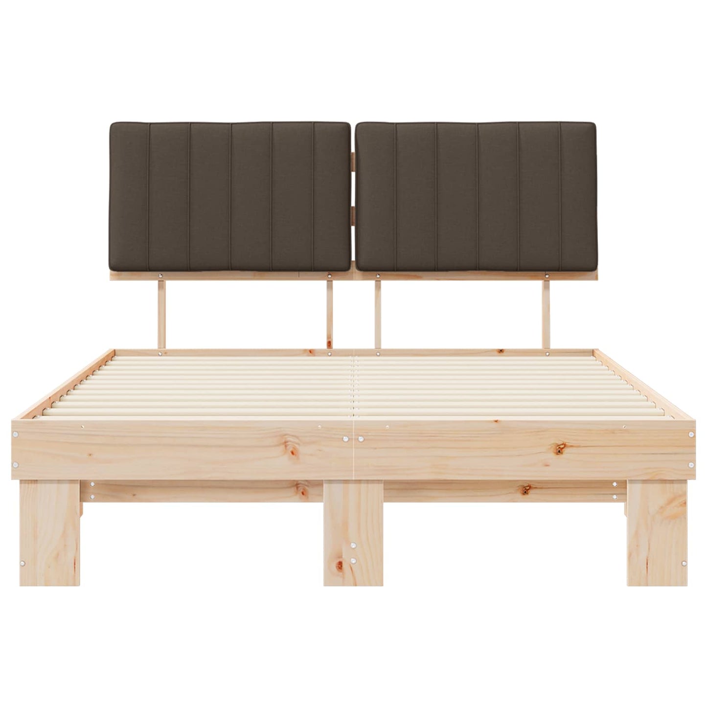 Letto con Testiera Rivestita Talpa 135 x 190 cm Pino massello | homemem39