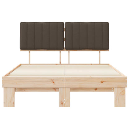Letto con Testiera Rivestita Talpa 135 x 190 cm Pino massello | homemem39