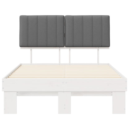 Letto con Testiera Rivestita Grigio chiaro 120 x 190 cm | homemem39