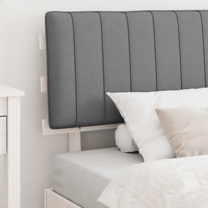 Letto con Testiera Rivestita Grigio chiaro 100 x 200 cm | homemem39