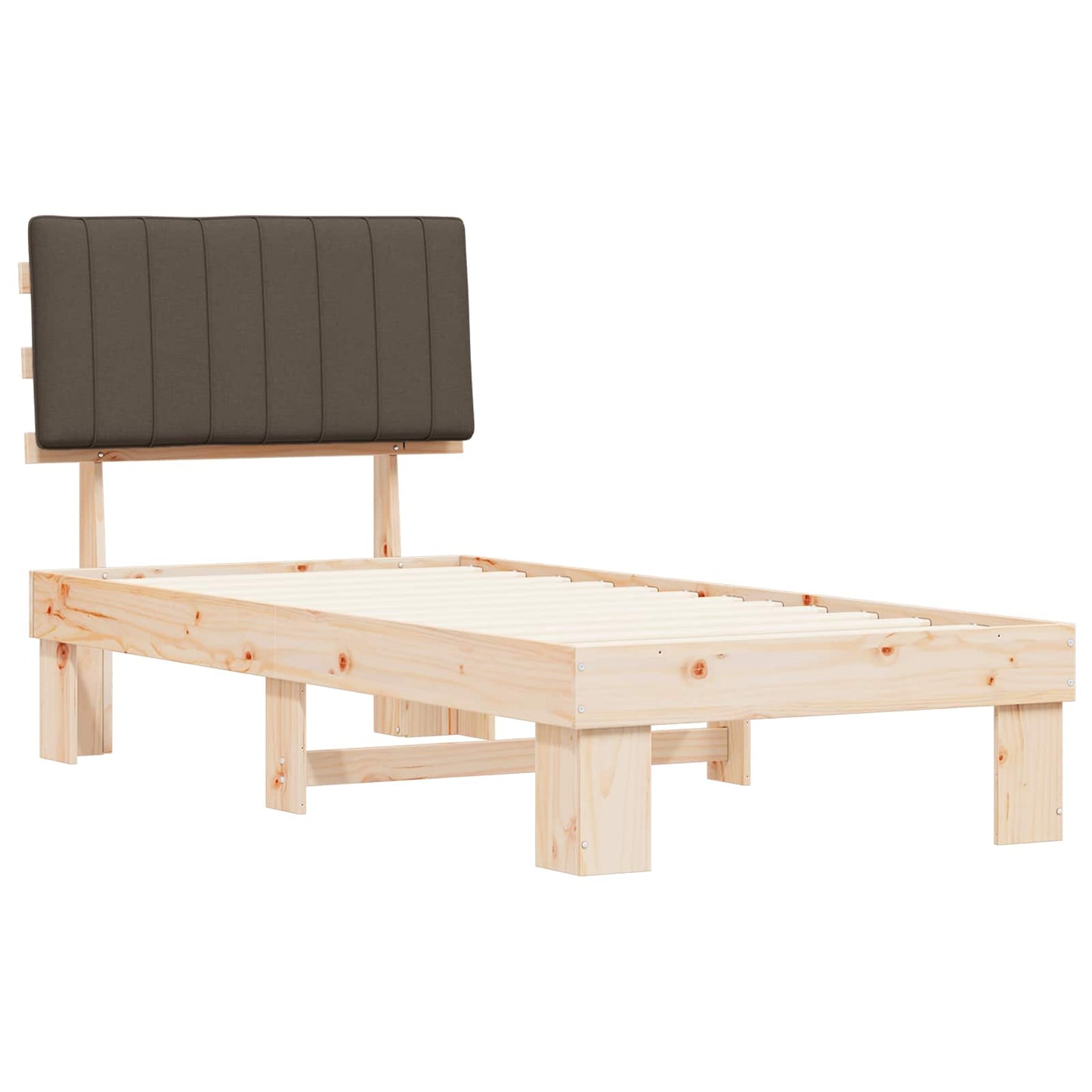Letto con Testiera Rivestita Talpa 90 x 200 cm Pino massello | homemem39