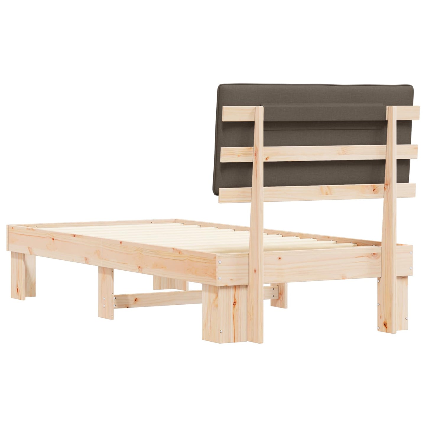 Letto con Testiera Rivestita Talpa 90 x 200 cm Pino massello | homemem39
