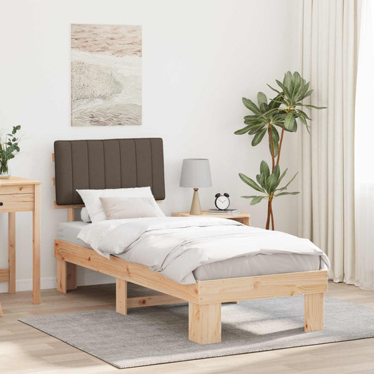 Letto con Testiera Rivestita Talpa 80 x 200 cm Pino massello | homemem39