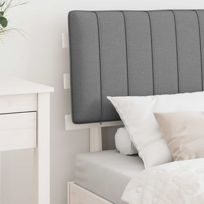 Letto con Testiera Rivestita Grigio chiaro 80 x 200 cm | homemem39