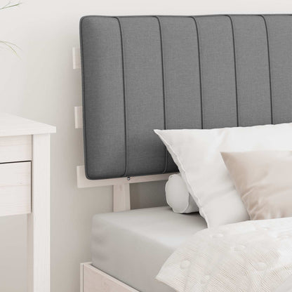 Letto con Testiera Rivestita Grigio chiaro 90 x 190 cm | homemem39