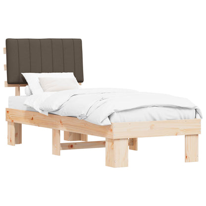 Letto con Testiera Rivestita Talpa 75 x 190 cm Pino massello | homemem39