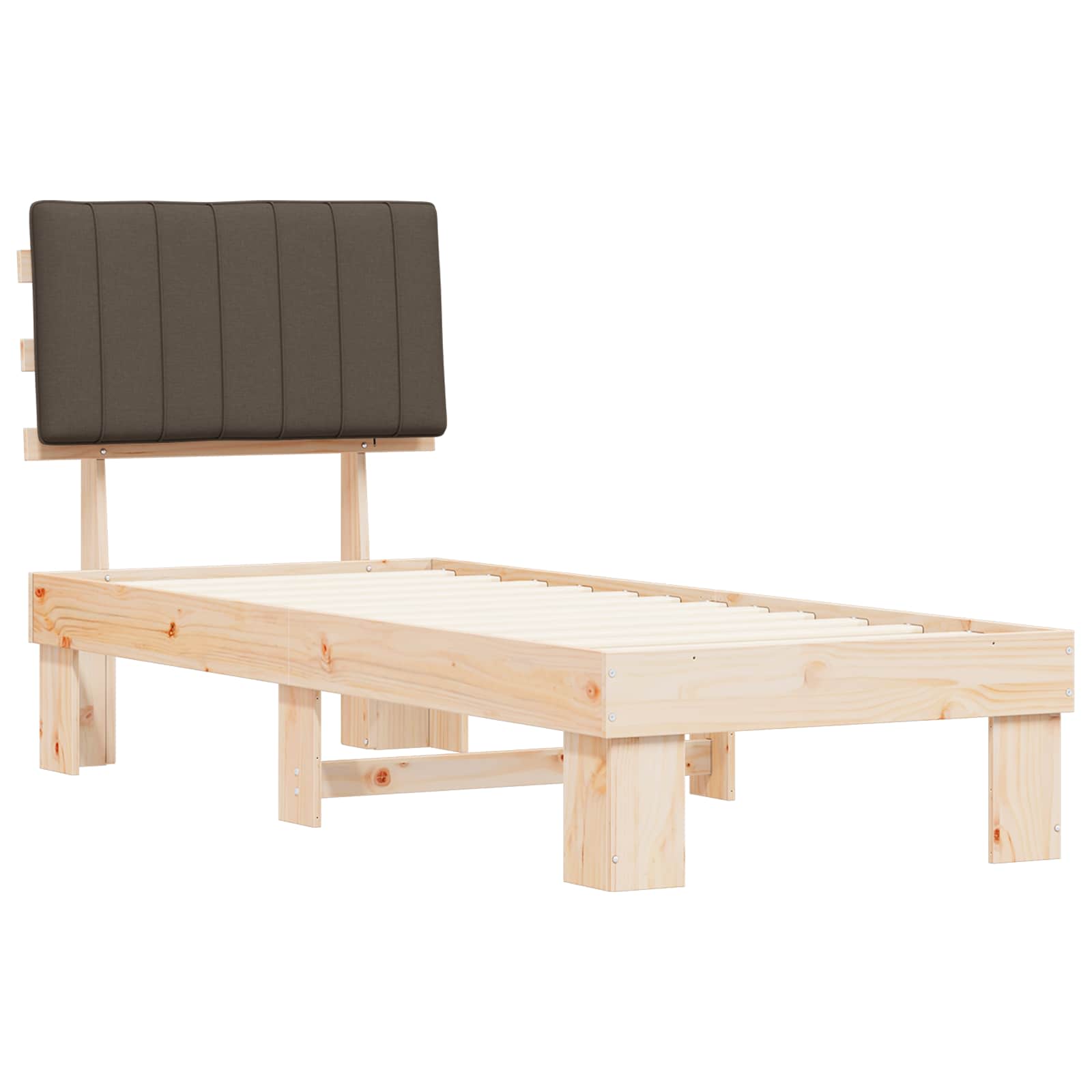 Letto con Testiera Rivestita Talpa 75 x 190 cm Pino massello | homemem39