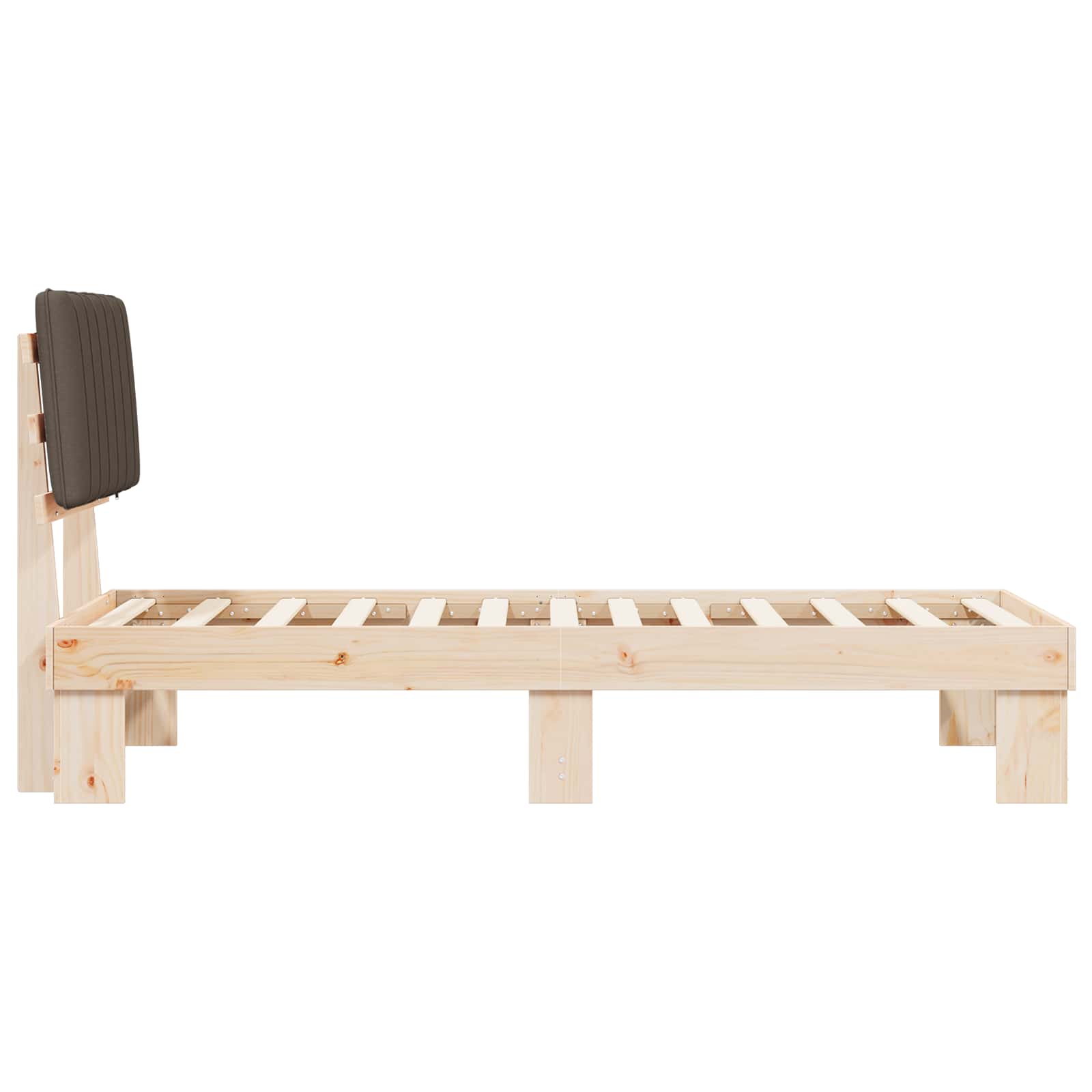 Letto con Testiera Rivestita Talpa 75 x 190 cm Pino massello | homemem39