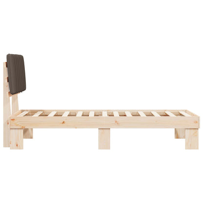 Letto con Testiera Rivestita Talpa 75 x 190 cm Pino massello | homemem39