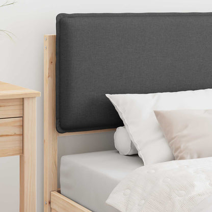 Letto con Testiera Rivestita Grigio scuro 100 x 200 cm | homemem39