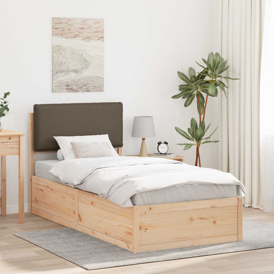 Letto con Testiera Rivestita Talpa 90 x 190 cm Pino massello | homemem39